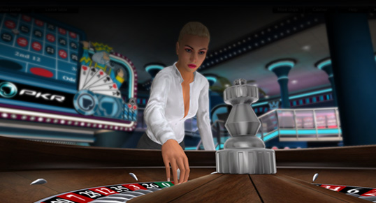 PKR Casino in 3D Roulette spielen!